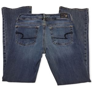 American Eagle Kick Boot Denim Jeans Size 2 Short